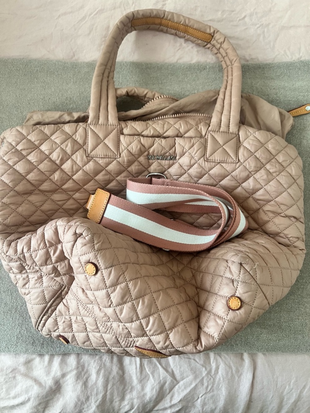 MZ Wallace medium metro delux tote in Dusty Rose - Picture 5 of 6